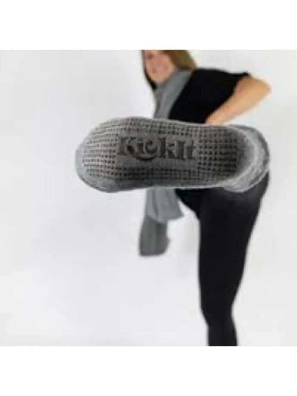 Kick It Fleece Lined Socks with No Skid Bottom OS